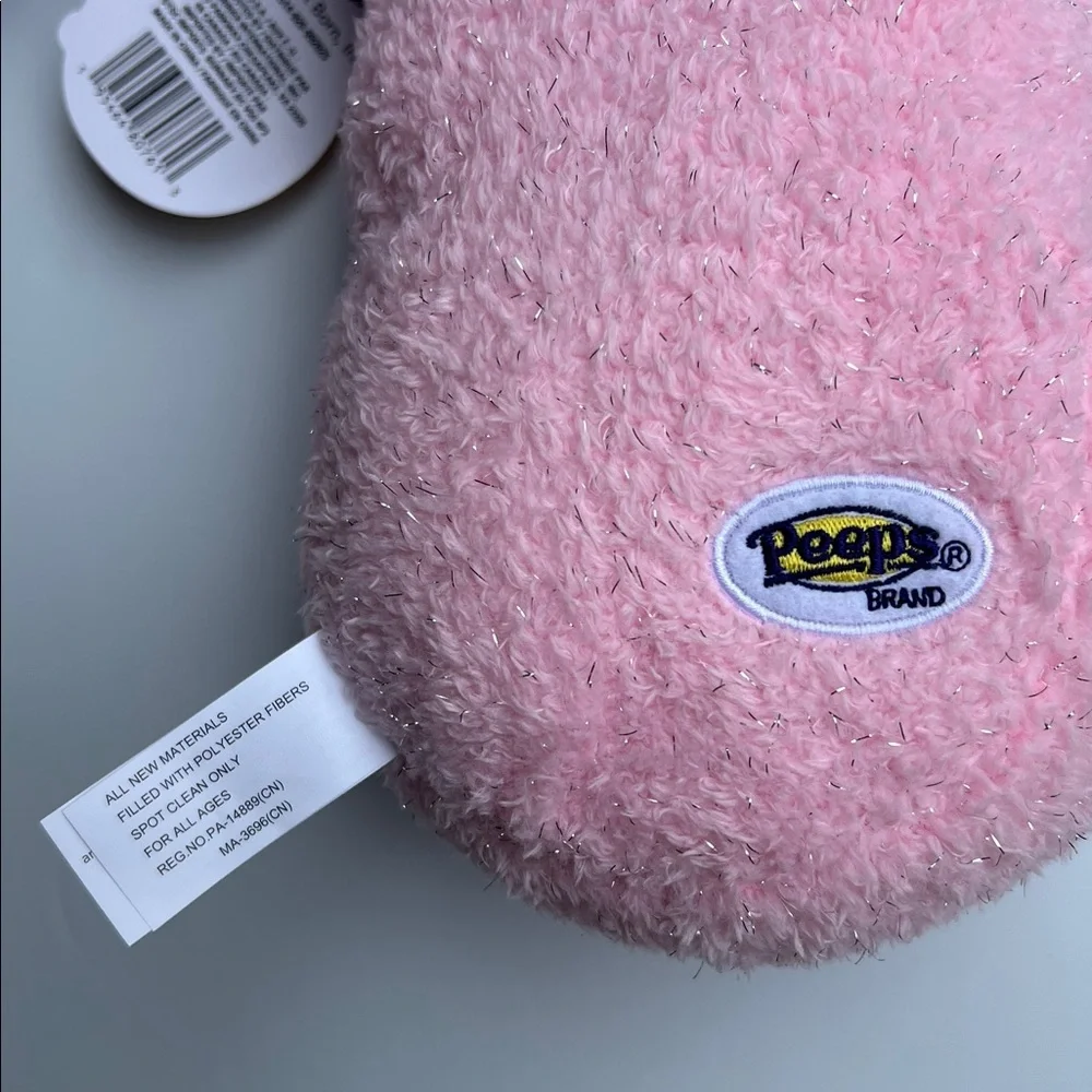 NWT Peeps Plush Bunny Set - Sparkle Purple and Pink Easter 11”